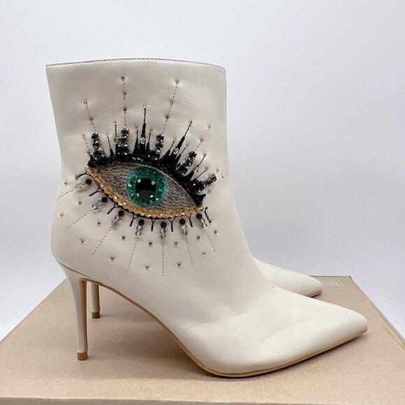 Kurt Geiger London Belgravia Women’s Ankle Boots Booties Embellished Eye EU 38.5 - Picture 6 of 12
